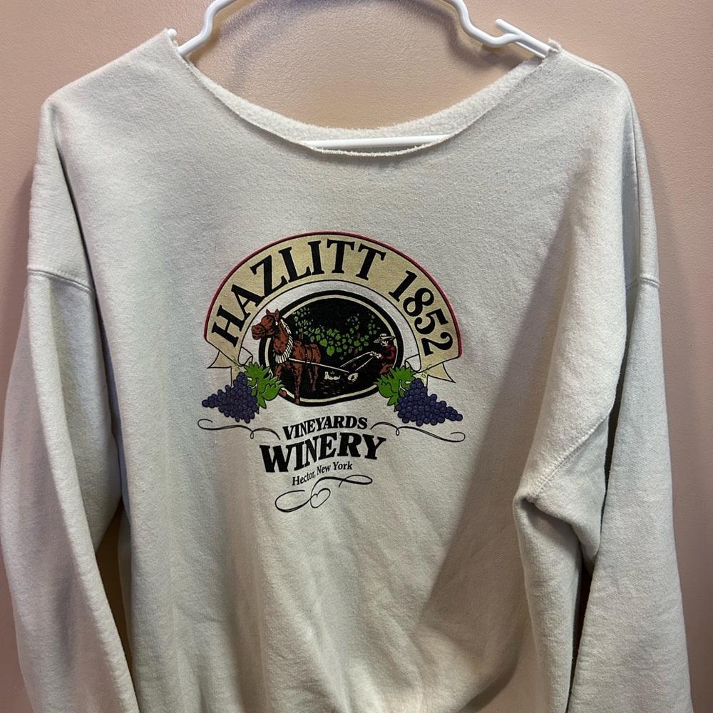 Gray Boxy Long Sleeve Sweatshirt